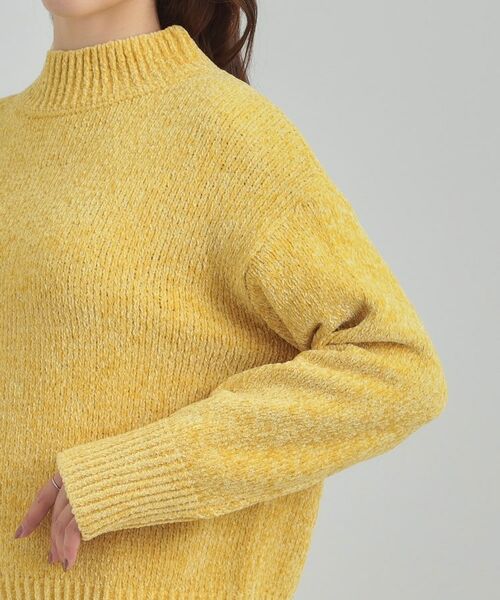 SHOO・LA・RUE / シューラルー ニット・セーター | 【S-LL】ほんのりラメで女性らしい ベロアモールモックネックニット | 詳細25