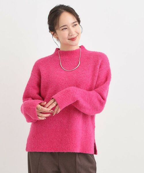 SHOO・LA・RUE / シューラルー ニット・セーター | 【S-LL】ほんのりラメで華やか ふわふわハイネックニット | 詳細1