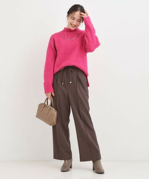 SHOO・LA・RUE / シューラルー ニット・セーター | 【S-LL】ほんのりラメで華やか ふわふわハイネックニット | 詳細3