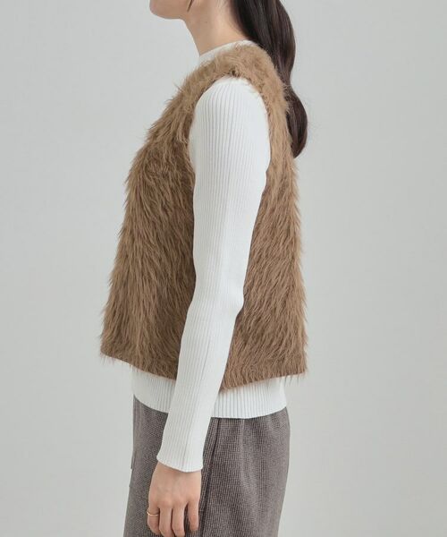 SHOO・LA・RUE / シューラルー その他トップス | 【S-LL/2点セット】着るだけでコーデが決まる フェザーベスト×リブニット | 詳細18