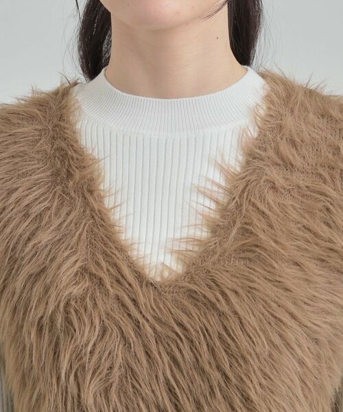 SHOO・LA・RUE / シューラルー その他トップス | 【S-LL/2点セット】着るだけでコーデが決まる フェザーベスト×リブニット | 詳細20
