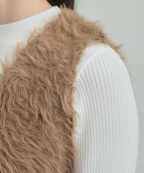 SHOO・LA・RUE / シューラルー その他トップス | 【S-LL/2点セット】着るだけでコーデが決まる フェザーベスト×リブニット | 詳細21