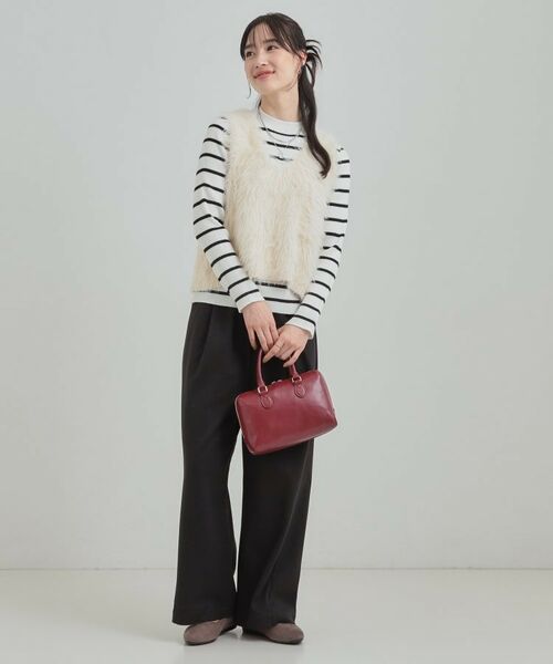 SHOO・LA・RUE / シューラルー その他トップス | 【S-LL/2点セット】着るだけでコーデが決まる フェザーベスト×リブニット | 詳細3