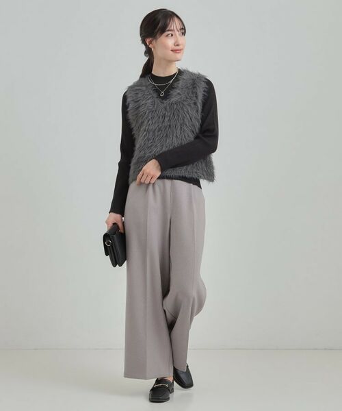 SHOO・LA・RUE / シューラルー その他トップス | 【S-LL/2点セット】着るだけでコーデが決まる フェザーベスト×リブニット | 詳細7