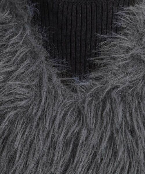 SHOO・LA・RUE / シューラルー その他トップス | 【S-LL/2点セット】着るだけでコーデが決まる フェザーベスト×リブニット | 詳細8