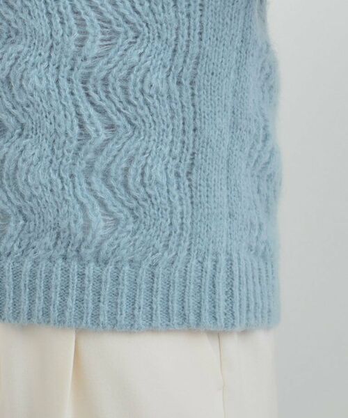 SHOO・LA・RUE / シューラルー ニット・セーター | 【S-LL】ふんわり大人の 透かし編みニットトップス | 詳細22