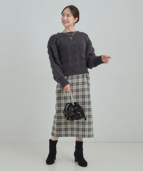 SHOO・LA・RUE / シューラルー ニット・セーター | 【S-LL】ふんわり大人の 透かし編みニットトップス | 詳細7