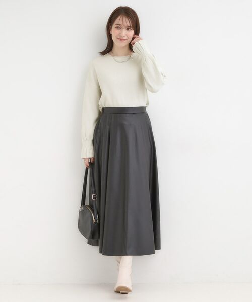 SHOO・LA・RUE / シューラルー ニット・セーター | 【S-LL】お袖タックが女性らしさをプラス 華やかラメニット | 詳細3