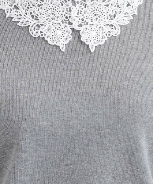 SHOO・LA・RUE / シューラルー ニット・セーター | 【襟取り外し可/S-LL】上品見え レース襟ニット | 詳細21