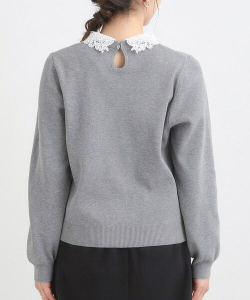 SHOO・LA・RUE / シューラルー ニット・セーター | 【襟取り外し可/S-LL】上品見え レース襟ニット | 詳細24