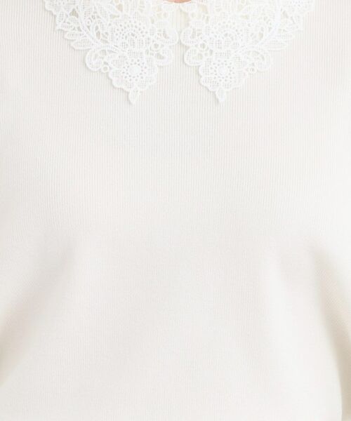 SHOO・LA・RUE / シューラルー ニット・セーター | 【襟取り外し可/S-LL】上品見え レース襟ニット | 詳細7
