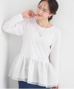 SHOO・LA・RUE / シューラルー カットソー | 裾フリルレイヤードトップス