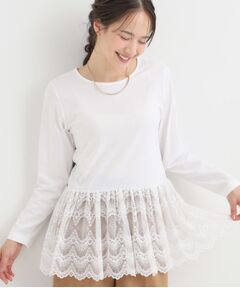 SHOO・LA・RUE / シューラルー カットソー | 裾フリルレイヤードトップス