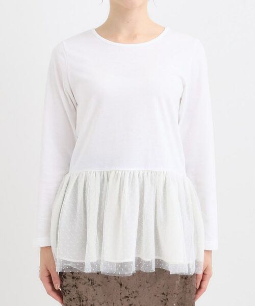 SHOO・LA・RUE / シューラルー カットソー | 裾フリルレイヤードトップス | 詳細13