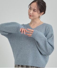 SHOO・LA・RUE / シューラルー ニット・セーター | 【S-LL】きらきらと華やかに スパンコールニット