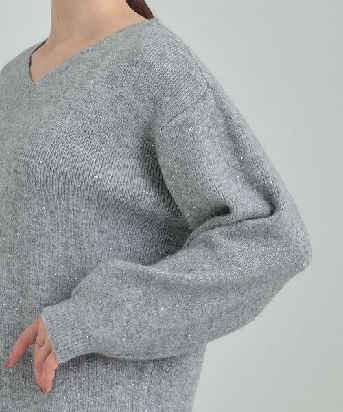 SHOO・LA・RUE / シューラルー ニット・セーター | 【S-LL】きらきらと華やかに スパンコールニット | 詳細17