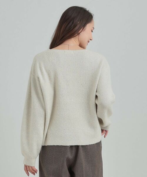 SHOO・LA・RUE / シューラルー ニット・セーター | 【S-LL】きらきらと華やかに スパンコールニット | 詳細6