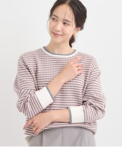 SHOO・LA・RUE / シューラルー ニット・セーター | 【洗濯機可/S-LL】クラシックなチェック柄が目を惹く 柔らかニット