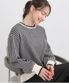 SHOO・LA・RUE / シューラルー ニット・セーター | 【洗濯機可/S-LL】クラシックなチェック柄が目を惹く 柔らかニット