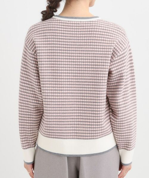 SHOO・LA・RUE / シューラルー ニット・セーター | 【洗濯機可/S-LL】クラシックなチェック柄が目を惹く 柔らかニット | 詳細19