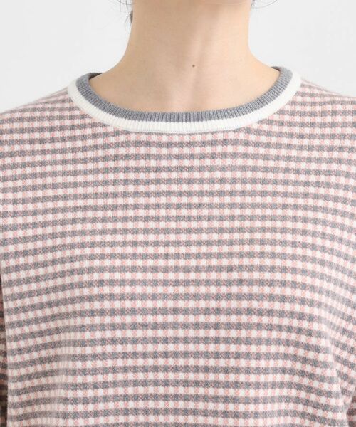 SHOO・LA・RUE / シューラルー ニット・セーター | 【洗濯機可/S-LL】クラシックなチェック柄が目を惹く 柔らかニット | 詳細20