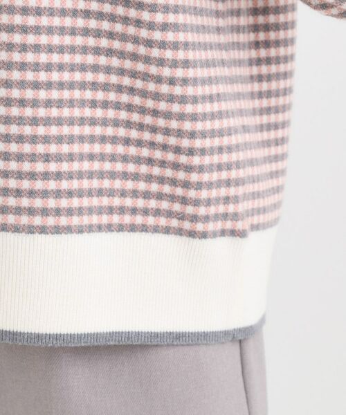 SHOO・LA・RUE / シューラルー ニット・セーター | 【洗濯機可/S-LL】クラシックなチェック柄が目を惹く 柔らかニット | 詳細22
