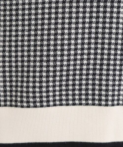 SHOO・LA・RUE / シューラルー ニット・セーター | 【洗濯機可/S-LL】クラシックなチェック柄が目を惹く 柔らかニット | 詳細4