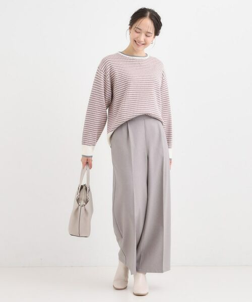 SHOO・LA・RUE / シューラルー ニット・セーター | 【洗濯機可/S-LL】クラシックなチェック柄が目を惹く 柔らかニット | 詳細7