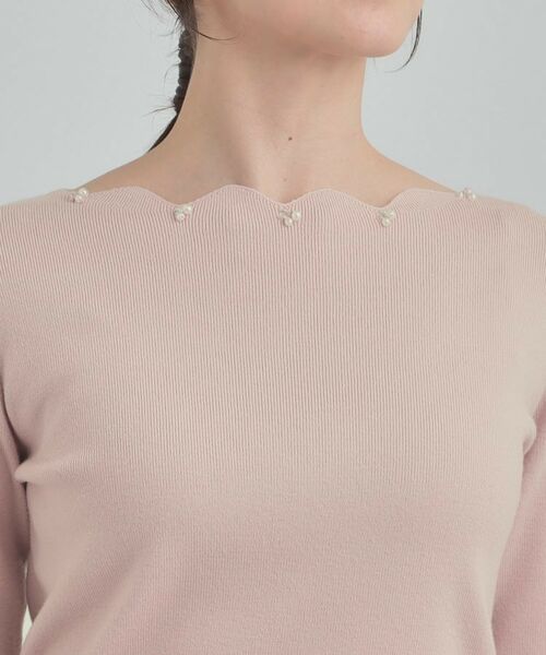 SHOO・LA・RUE / シューラルー ニット・セーター | スカラップネックが上品 ビジューニット | 詳細15
