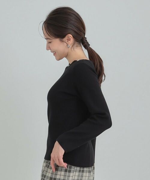 SHOO・LA・RUE / シューラルー ニット・セーター | スカラップネックが上品 ビジューニット | 詳細5