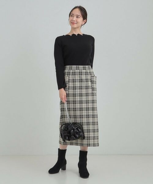 SHOO・LA・RUE / シューラルー ニット・セーター | スカラップネックが上品 ビジューニット | 詳細6