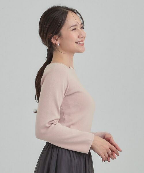 SHOO・LA・RUE / シューラルー ニット・セーター | スカラップネックが上品 ビジューニット | 詳細9