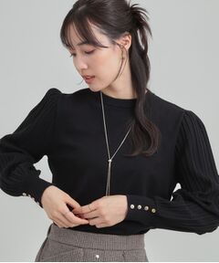 SHOO・LA・RUE / シューラルー ニット・セーター | コンパクト見えが大人かわいい お袖編み柄ニット