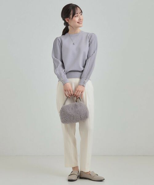 SHOO・LA・RUE / シューラルー ニット・セーター | コンパクト見えが大人かわいい お袖編み柄ニット | 詳細10