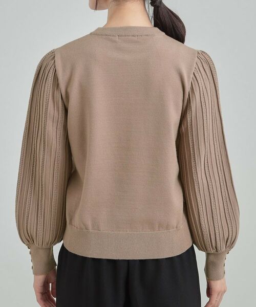 SHOO・LA・RUE / シューラルー ニット・セーター | コンパクト見えが大人かわいい お袖編み柄ニット | 詳細14