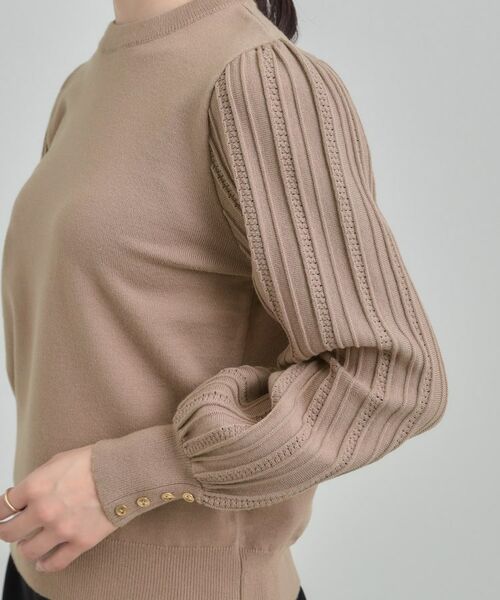 SHOO・LA・RUE / シューラルー ニット・セーター | コンパクト見えが大人かわいい お袖編み柄ニット | 詳細16