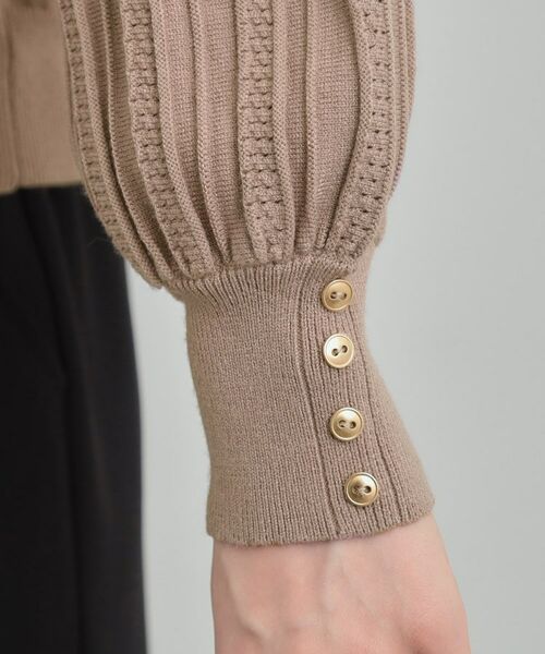 SHOO・LA・RUE / シューラルー ニット・セーター | コンパクト見えが大人かわいい お袖編み柄ニット | 詳細17