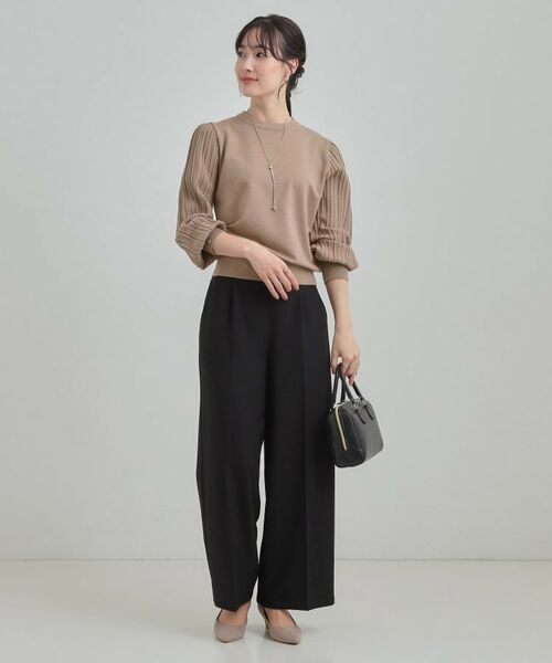 SHOO・LA・RUE / シューラルー ニット・セーター | コンパクト見えが大人かわいい お袖編み柄ニット | 詳細7