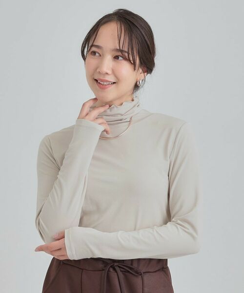 SHOO・LA・RUE / シューラルー カットソー | 【あったか】タートルネックインナー | 詳細9
