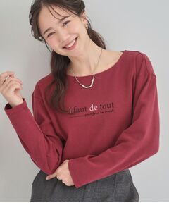 SHOO・LA・RUE / シューラルー カットソー | ロゴ刺繍ロンT