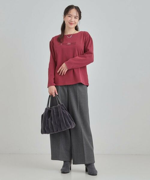 SHOO・LA・RUE / シューラルー カットソー | ロゴ刺繍ロンT | 詳細11