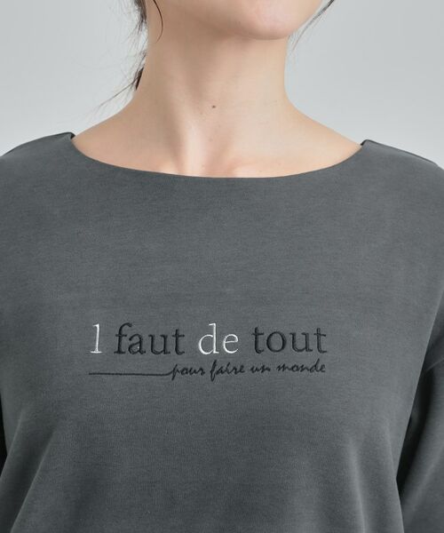 SHOO・LA・RUE / シューラルー カットソー | ロゴ刺繍ロンT | 詳細16