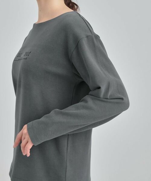 SHOO・LA・RUE / シューラルー カットソー | ロゴ刺繍ロンT | 詳細17