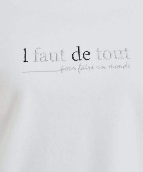 SHOO・LA・RUE / シューラルー カットソー | ロゴ刺繍ロンT | 詳細4