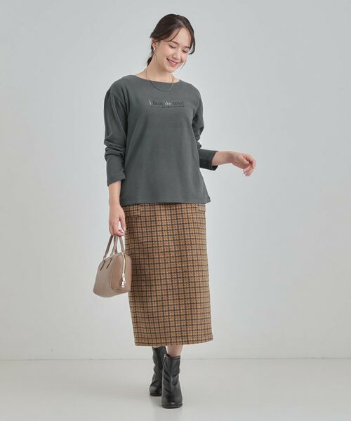 SHOO・LA・RUE / シューラルー カットソー | ロゴ刺繍ロンT | 詳細7