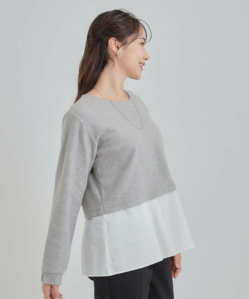 SHOO・LA・RUE / シューラルー カットソー | シャツレイヤード風トップス | 詳細1