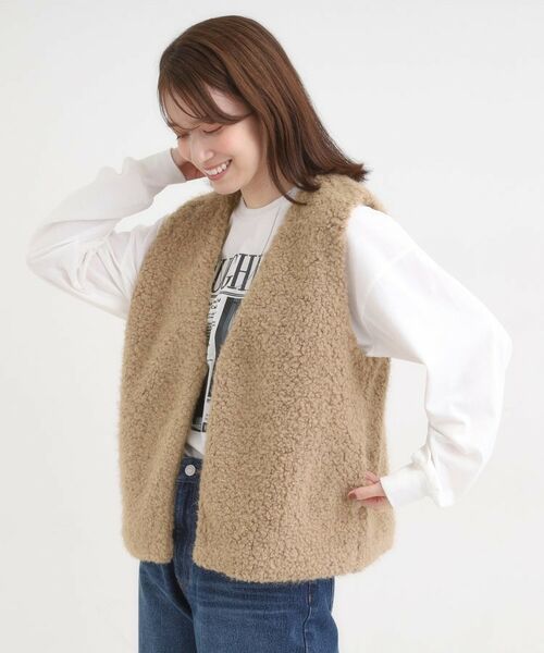 SHOO・LA・RUE / シューラルー ベスト | ふわふわファーベスト | 詳細10