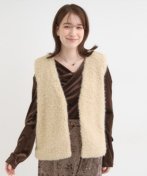 SHOO・LA・RUE / シューラルー ベスト | ふわふわファーベスト | 詳細5