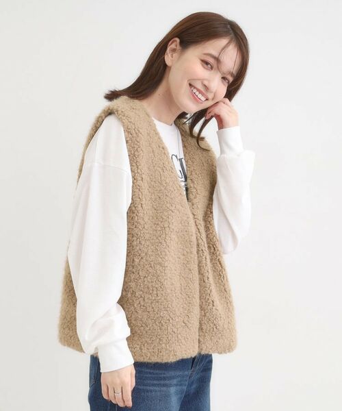 SHOO・LA・RUE / シューラルー ベスト | ふわふわファーベスト | 詳細9