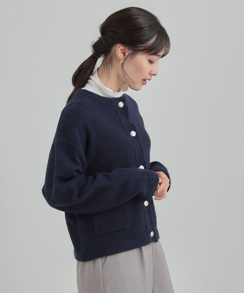 SHOO・LA・RUE / シューラルー カーディガン・ボレロ | 【洗濯機可/S-LL】きちんと感が魅力 ジャケットライクカーディガン | 詳細10